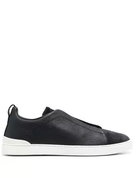 Zegna замшевые слипоны, синий