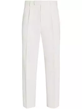 Zegna зауженные брюки, белый