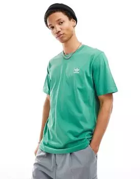 Зеленая футболка adidas Essentials