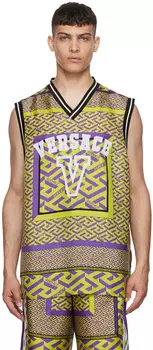 Зеленая футболка \La Greca\"" Versace