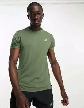 Зеленая футболка New Balance Accelerate