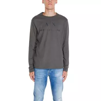 Зеленая хлопковая рубашка Armani Exchange