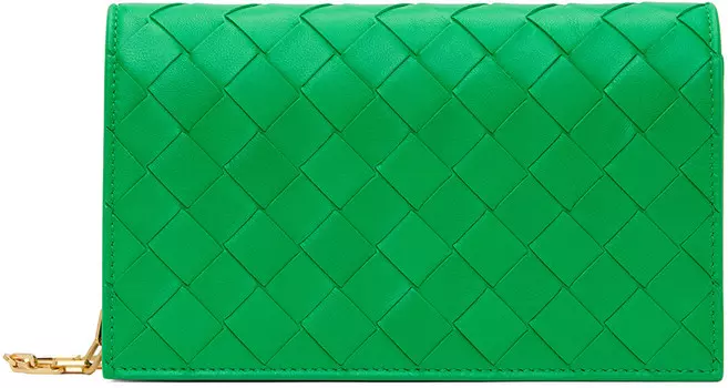 Зеленая мини-сумка Bottega Veneta