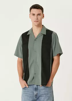 Зеленая рубашка Carhartt, голубой