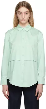 Зеленая рубашка Glassa Max Mara Leisure
