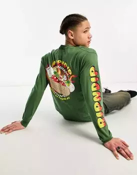 Зеленая рубашка с длинными рукавами и принтом RIP N DIP Glizzy