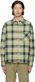 Зеленая рубашка в клетку Лесно-зеленый/Светлый Acne Studios