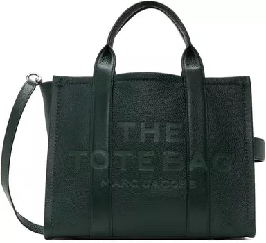 Зеленая сумка-тоут «The Leather Medium» Marc Jacobs, Ivy