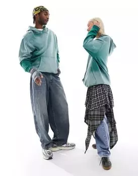 Зеленая толстовка оверсайз ASOS