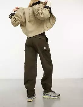 Зеленые брюки карго Carhartt WIP Collins