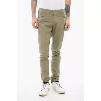 Зеленые хлопковые брюки Corneliani, Green