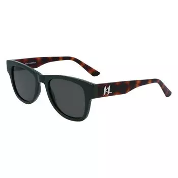 Зеленые инжектированные солнцезащитные очки Karl Lagerfeld
