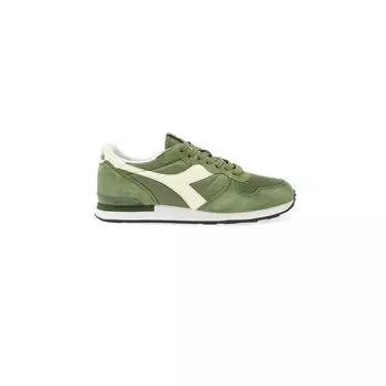 Зеленые кожаные кроссовки Diadora
