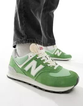 Зеленые кроссовки New Balance 574