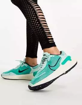 Зеленые кроссовки Nike Renew Run 4