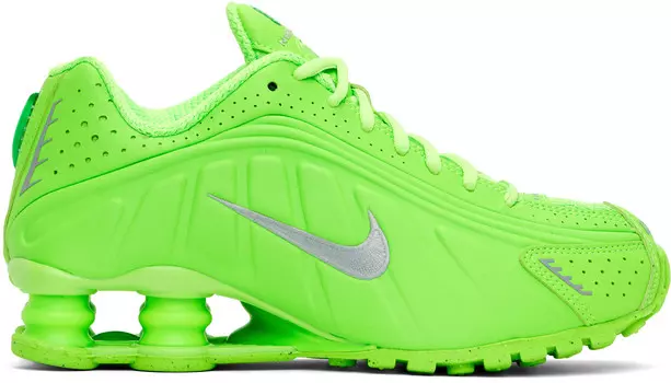 Зеленые кроссовки Shox R4 Nike