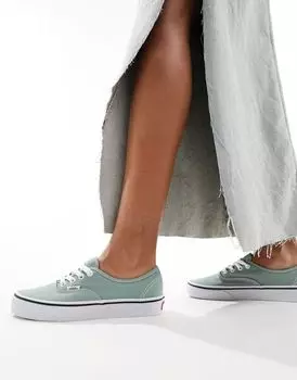 Зеленые кроссовки Vans Authentic