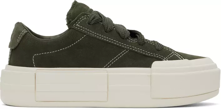 Зеленые круизные замшевые кроссовки Converse