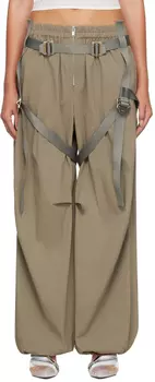 Зеленые летные брюки Harness Dion Lee