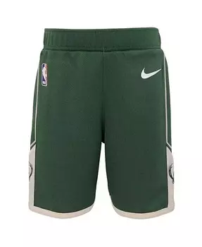 Зеленые шорты для малышей Hunter Milwaukee Bucks Icon Replica Nike, зеленый