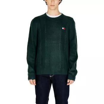 Зеленый акриловый свитер Tommy Jeans