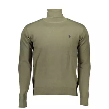 Зеленый хлопковый мужской свитер U.S. Polo Assn.