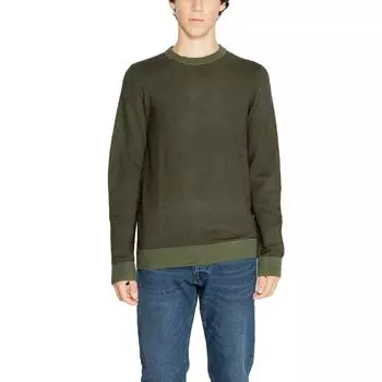 Зеленый хлопковый свитер Jack & Jones