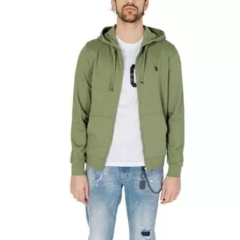 Зеленый хлопковый свитер U.S. Polo Assn.