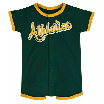 Зеленый комбинезон для младенцев Oakland Athletics Power Hitter Outerstuff