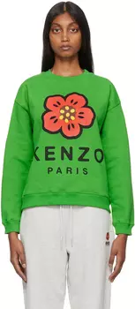 Зеленый свитшот Kenzo Paris