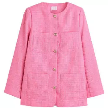 Жакет H&amp;M Boucle, розовый