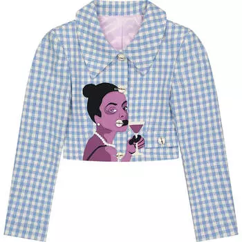 Жакет KidSuper Wine Window Pane, синий