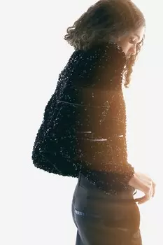 Жакет с пайетками H&M, черный