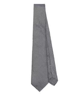 Жаккардовый галстук Canali, синий