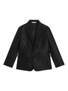 Жаккардовый пиджак Dolce & Gabbana Kids, черный