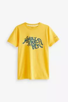 Желтая детская футболка Лондон Hackett, желтый