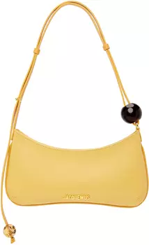 Желтая сумка Le Raphia 'Le Bisou Perle' Jacquemus