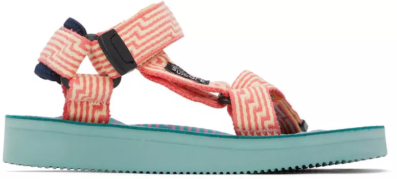 Желто-розовые сандалии DEPA-JC01 SUICOKE