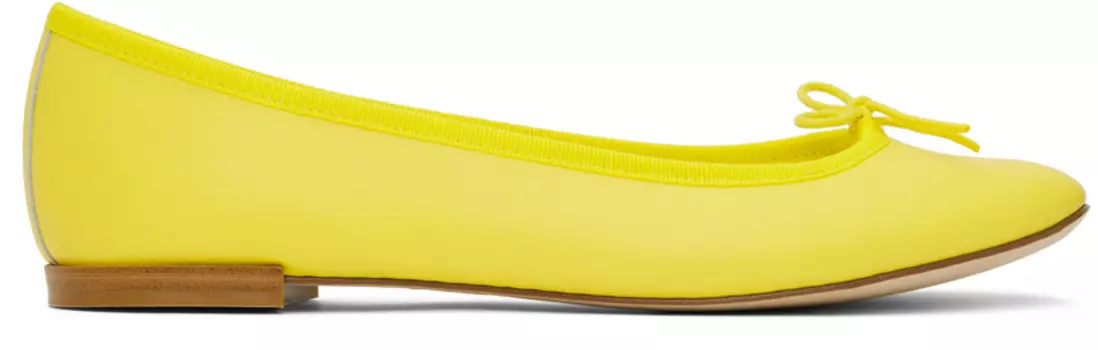 Желтые балетки Repetto Cendrillon