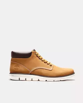 Желтые мужские ботинки из нубука Timberland, коричневый