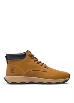 Желтые мужские кожаные кроссовки Timberland