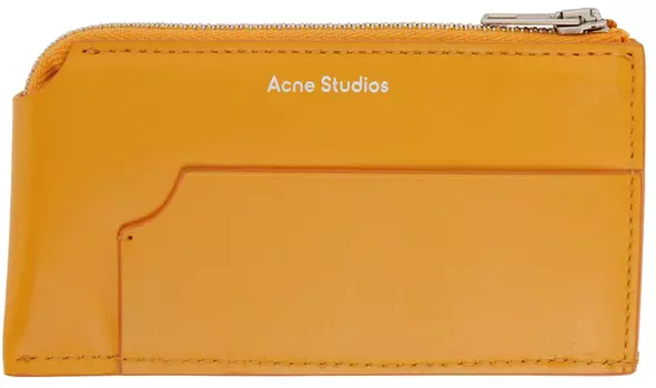 Желтый кошелек на молнии Acne Studios