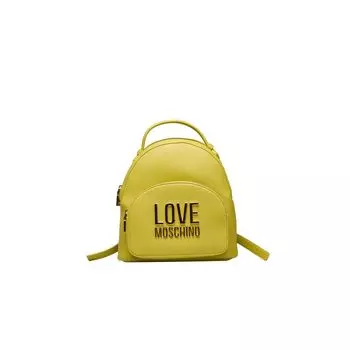 Желтый полиэтиленовый женский рюкзак LOVE MOSCHINO