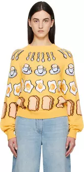 Желтый свитер Colazione Moschino