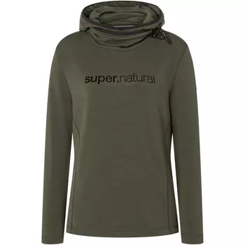 Женская альпийская толстовка с капюшоном Super.Natural, оливковый
