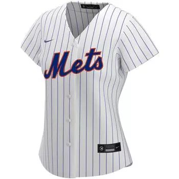 Женская белая футболка Nike New York Mets Home Replica Team Nike