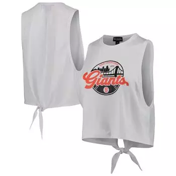 Женская белая майка с открытой спиной и завязками The Wild Collective San Francisco Giants
