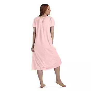 Женская длинная трикотажная ночная рубашка Miss Elaine Essentials Miss Elaine Essentials, розовый