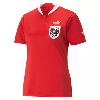 Женская домашняя футболка Austria 22/23 PUMA, красный Белый