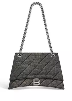 Женская джинсовая сумка crush medium antarsit Balenciaga